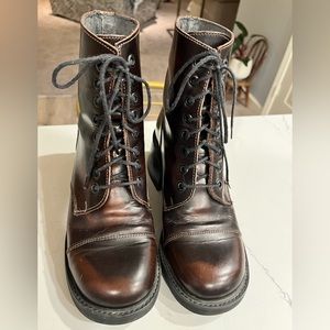 Steve Madden brown leather boots, size 7.5